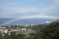 Rainbow in Caribbean Islands Royalty Free Stock Photo