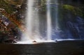 Rainbow caught in Sgwd Henrhyd; henrhyd Waterfall