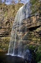 Rainbow caught in Sgwd Henrhyd; henrhyd Waterfall