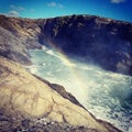 Rainbow by the Sea Royalty Free Stock Photo