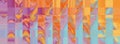 Rainbow checkered background. Fantasy multicolored psychedelic pattern.