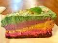 Rainbow cheesecake