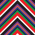 Rainbow Chevron Diagonal Stripes seamless pattern background