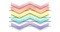 Rainbow Chevron Pattern Design with Colorful Zigzag Arrows Royalty Free Stock Photo