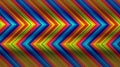 Rainbow Chevron Pattern with Vibrant Diagonal Stripes Royalty Free Stock Photo