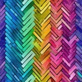 Rainbow chevron sparkle colored repeating seamless pattern