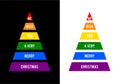 Rainbow Christmas tree, LGBT pride, gay, LGBTQ, vector Xmas card