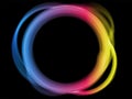 Rainbow Circle Border. Royalty Free Stock Photo