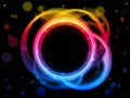 Rainbow Circle Border Background Royalty Free Stock Photo