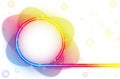 Rainbow Circle Border with Sparkles Royalty Free Stock Photo