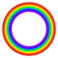 Rainbow circle spectrum colored Royalty Free Stock Photo