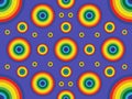 Rainbow circles Royalty Free Stock Photo