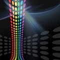 Rainbow Circles Layout Royalty Free Stock Photo