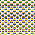 Rainbow Circles Seamless Pattern