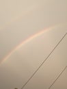 Rainbow clear sky multiple colours Royalty Free Stock Photo