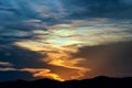 Rainbow cloud hat In the sky  Thailand Royalty Free Stock Photo