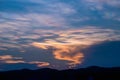 Rainbow cloud hat In the sky  Thailand Royalty Free Stock Photo