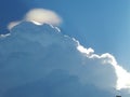 close of rainbow clouds in the evening Royalty Free Stock Photo