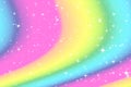 Rainbow color abstract background with soft light stars presented background of dream concept on sweet content. The rainbow color Royalty Free Stock Photo