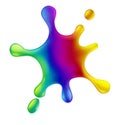 Paint Splash Rainbow Color Splat Design Splatter