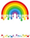 Rainbow Color Drops Royalty Free Stock Photo