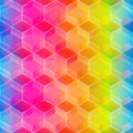 Rainbow color mosaic seamless pattern Royalty Free Stock Photo