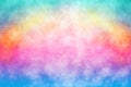 Rainbow color pink blue unicorn birthday background watercolor tie dye party texture