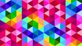 Rainbow Color Polygonal Triangle Background Pattern Design Royalty Free Stock Photo