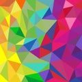 Rainbow color triangular pattern abstract background