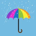 Rainbow color umbrella Royalty Free Stock Photo