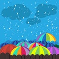 Rainbow color umbrella Royalty Free Stock Photo
