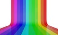 Rainbow color wall 2