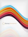 Rainbow color wave abstraction design template Royalty Free Stock Photo