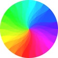Rainbow color wheel Royalty Free Stock Photo