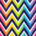 Rainbow color zigzag seamless pattern Royalty Free Stock Photo