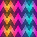 Rainbow color zigzag seamless pattern