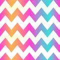 Rainbow color zigzag seamless pattern