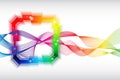 Rainbow colored abstract template Royalty Free Stock Photo