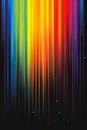 A rainbow colored background with a black background. Generative AI Royalty Free Stock Photo