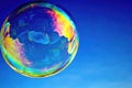 a rainbow colored bubble Royalty Free Stock Photo