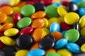 Rainbow-colored candies, multicolored close-up, texture, Royalty Free Stock Photo