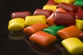 Rainbow colored chewing gum Royalty Free Stock Photo