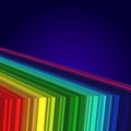 Rainbow colored 3d barcode background.