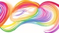 A Rainbow Colored Hair Royalty Free Stock Photo
