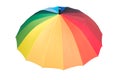 Rainbow colored opened umbrella Royalty Free Stock Photo