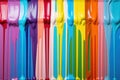 a rainbow colored paint dripping Royalty Free Stock Photo