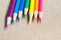 Rainbow colored pencils Royalty Free Stock Photo