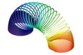 Rainbow colored plastic toy Royalty Free Stock Photo