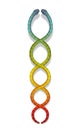 Rainbow Colored Snakes Kundalini Serpent Symbol