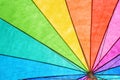 Rainbow Colored Summer Umbrella Royalty Free Stock Photo